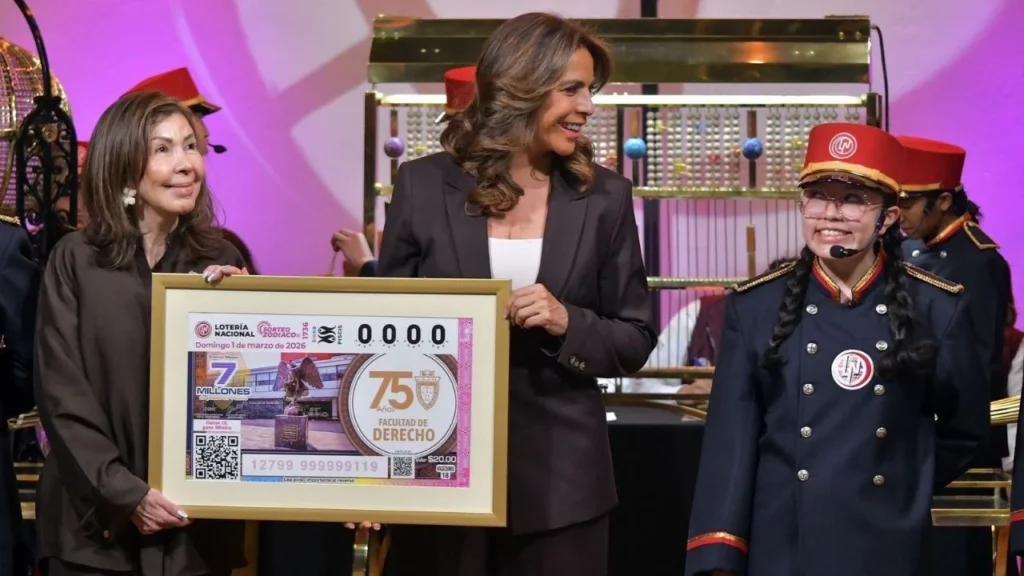 Dedican sorteo de la Lotería a la Facultad de Derecho de la UNAM