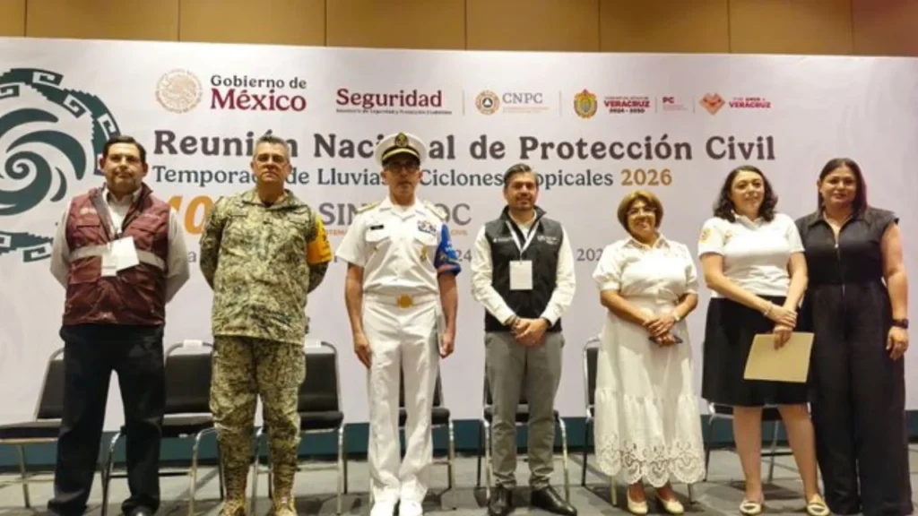 Autoridades de los tres niveles de gobierno refuerzan estrategias de prevención durante la Reunión Nacional de Protección Civil ante el inicio de la temporada de ciclones tropicales 2026 en México.