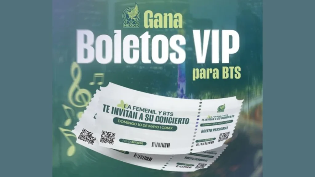 La Selección Mexicana Femenil lanzó una dinámica para regalar pases dobles VIP para el último concierto de BTS en el Estadio GNP Seguros de la Ciudad de México.