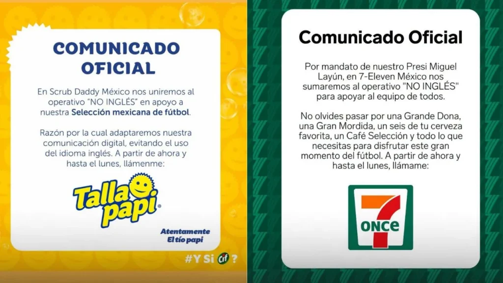 Una tendencia unió a diferentes influencers y empresas con presencia en el país, la Operación No Inglés apoya a la Selección Mexicana.