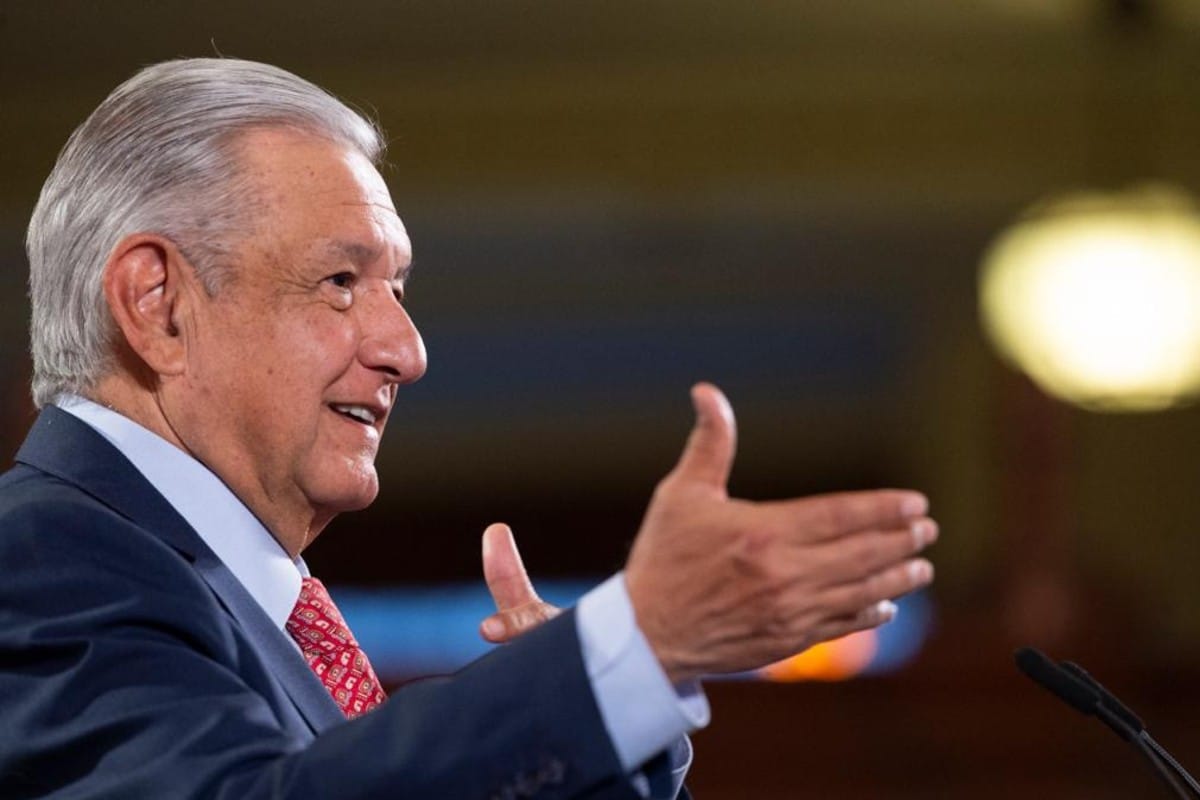 Presidente Andrés Manuel López Obrador (AMLO), durante la conferencia mañanera