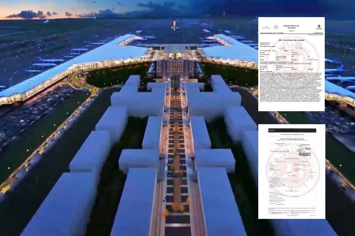 Aeropuerto Internacional Felipe Ángeles, S.A. de C.V., la empresa de la Sedena que registró el polémico logo