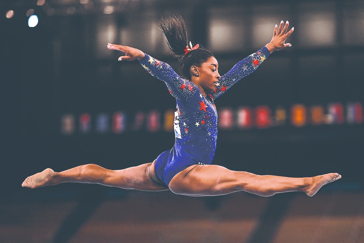Foto: AFP | Simone Biles, la figura deportiva de 2021.
