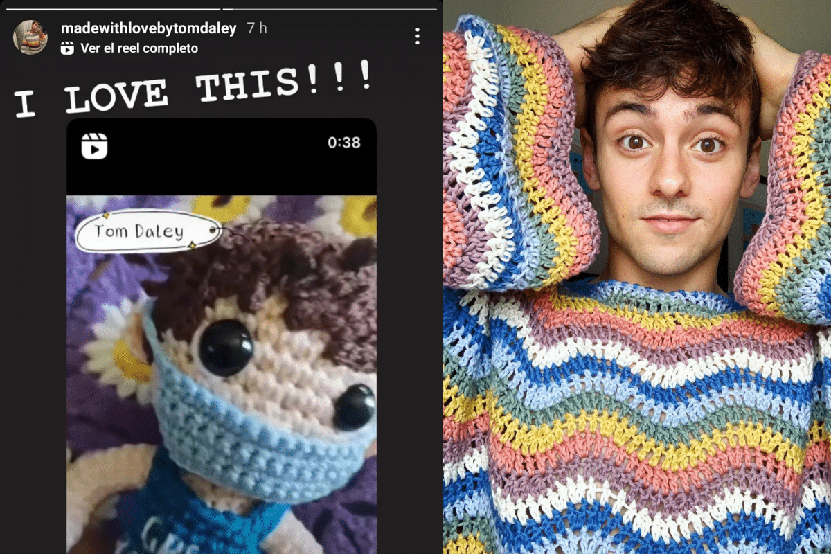Tom Daley, el aficionado al estambre, elogia a mexicana que tejió su figura