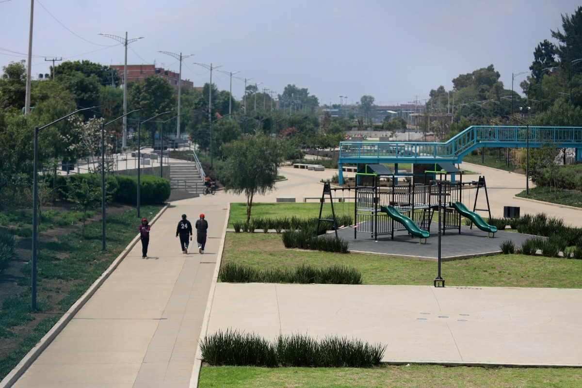 El primer tramo del Parque Lineal Gran Canal, que va de Avenida del Peñón a Eje 2 Norte, fue inaugurado en enero de 2020 como parte del proyecto “Sembrando Parques”