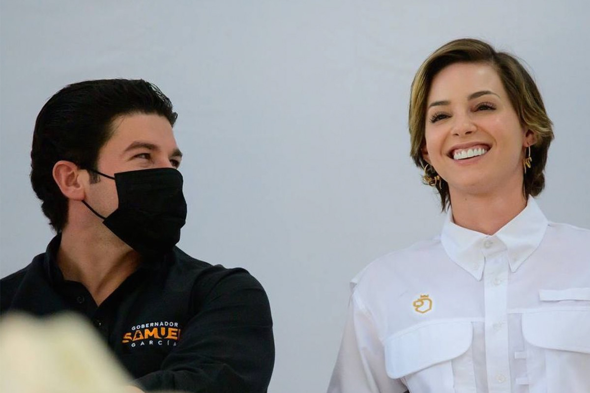 Samuel García destapa al Senado a Mariana Rodríguez