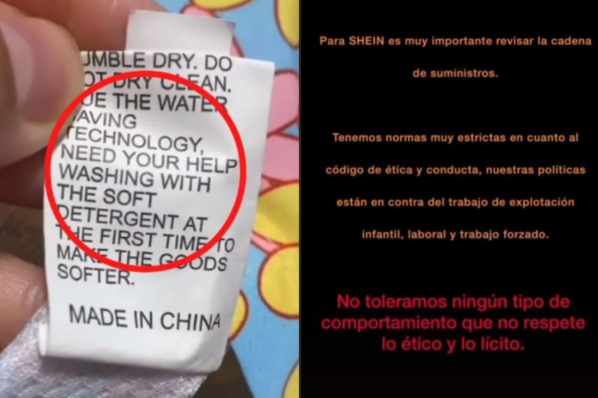 Foto:Captura de pantalla|Shein responde ante los presuntos mensajes de auxilio en sus etiquetas