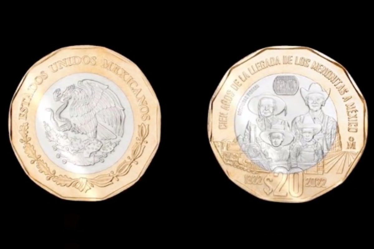 Foto: Especial | Esta es la nueva moneda de 20 pesos que recuerda la llegada de los menonitas a México