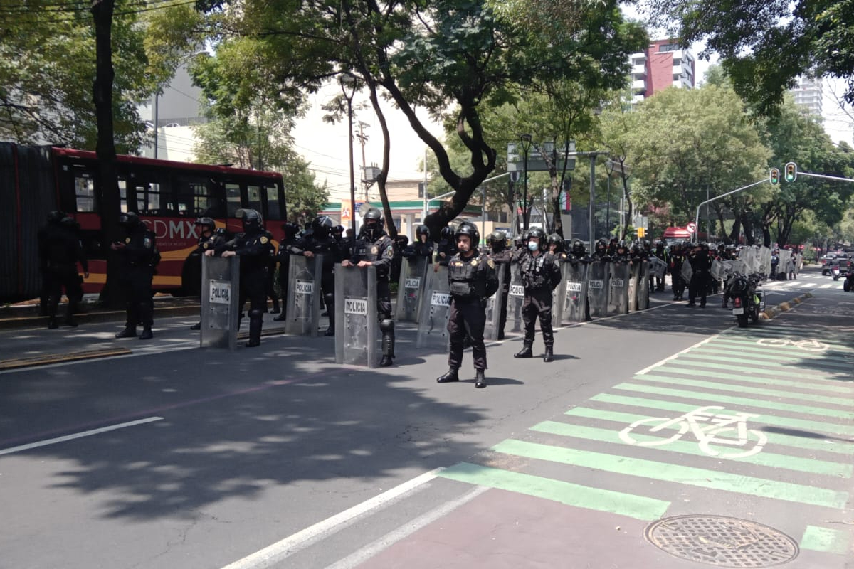 Elementos de la SSC liberaron Insurgentes Sur tras ocho horas de bloqueo.