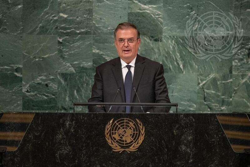 Marcelo Ebrard, criticó al Consejo de Seguridad de la ONU; refirió que no ha podido cumplir con el mandato de la Carta de las Naciones Unidas