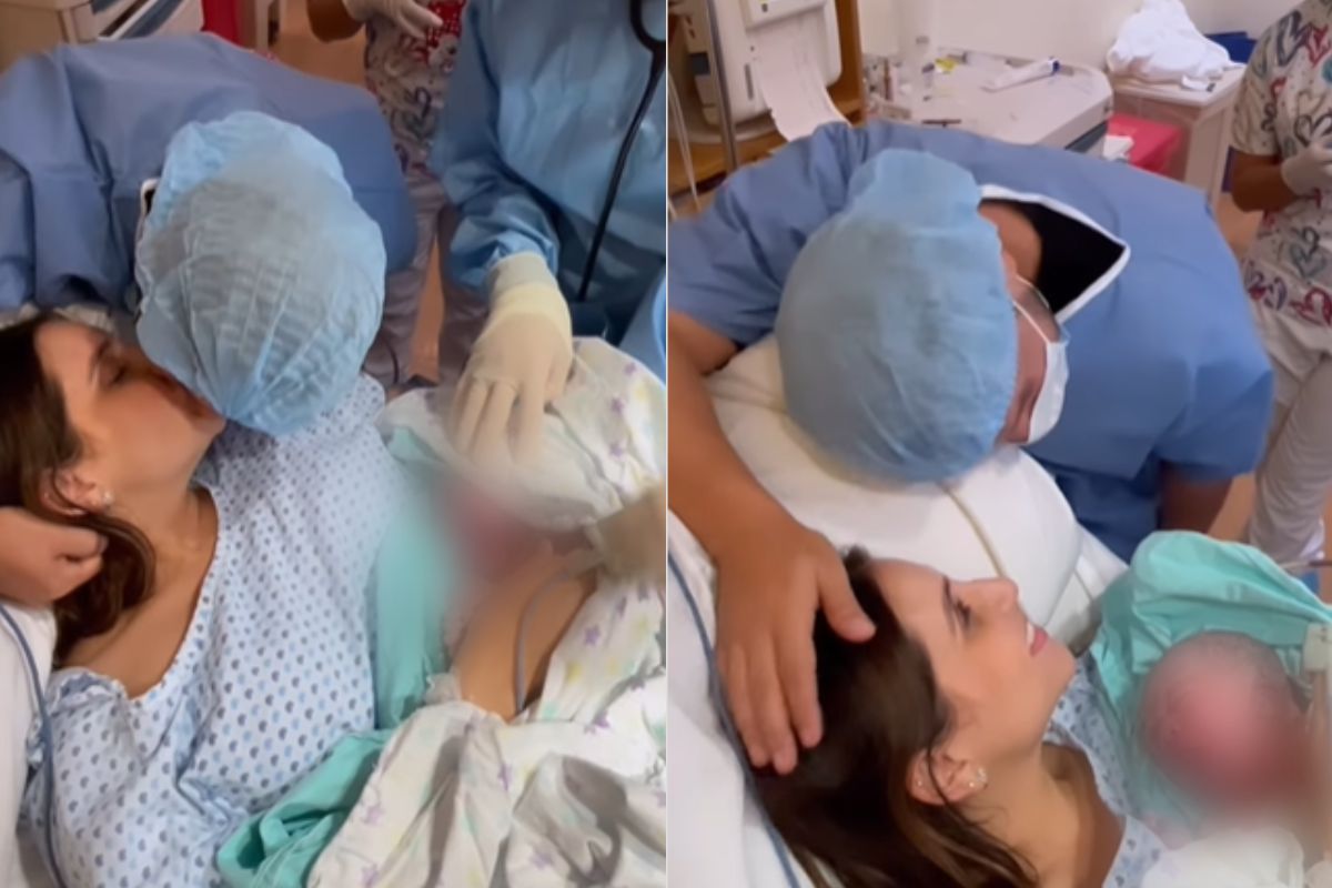 Foto:Captura de pantalla|¡Ya está aquí! Nace el bebé de los influencers Jimena Longoria y Gualy Cárdenas