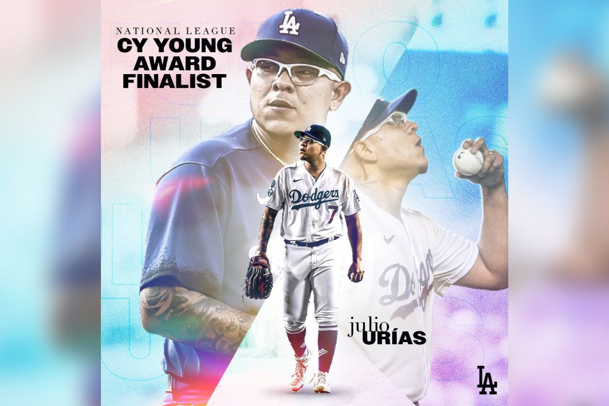 Foto:Twitter/@Dodgers|¡Lo está logrando! Julio Urías está entre los finalistas al Cy Young