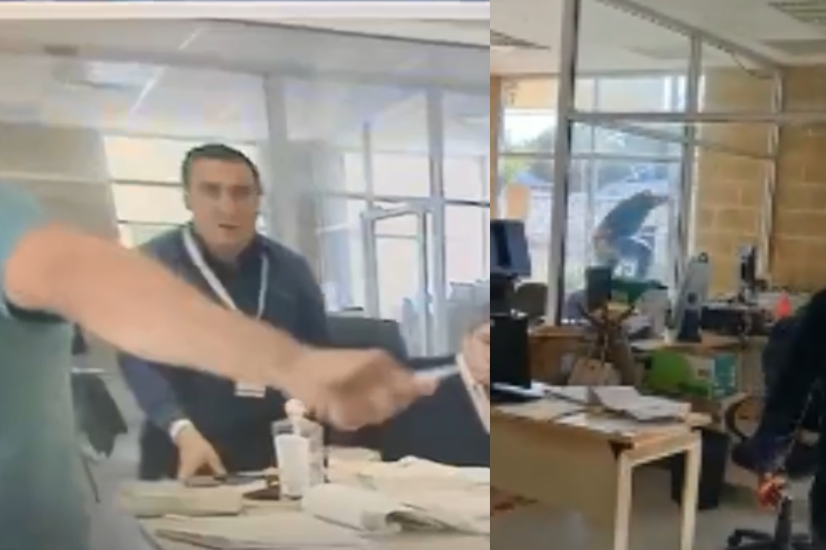 Foto: Twitter/ @jaliscoesuno | VIDEO: ¡Y se marchó! Entre balas y vidrios rotos, detenido intenta escapar  de juzgado en Jalisco