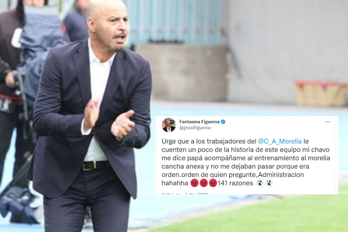 Foto:Instagram/@fantasmafigueroa.pro|Le niegan entrada a un entrenamiento del Morelia al “Fantasma” Figueroa