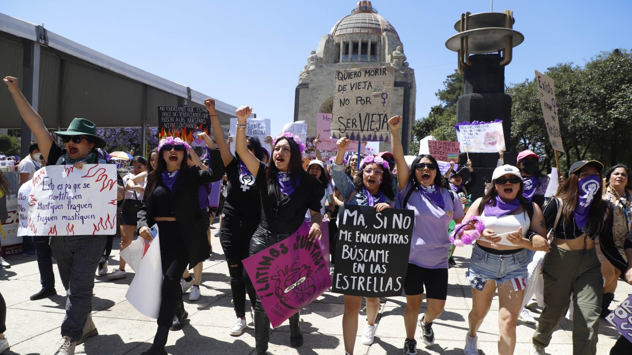 Diversos contingentes se dan cita el 8 de marzo para conmemorar el Día Internacional de la Mujer, pero también para alzar la voz ante la violencia que azota al país