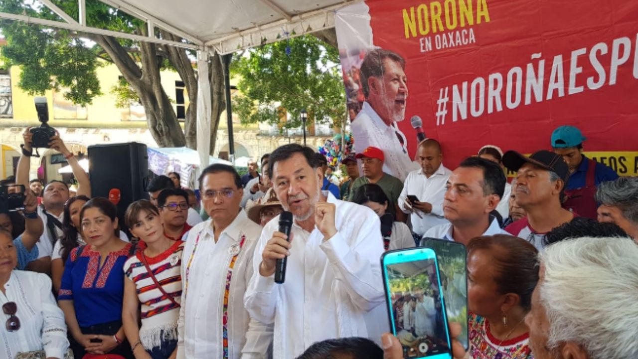 Foto:Especial|Critica Noroña a Claudia Sheinbaum y Ricardo Monreal en Oaxaca; asegura que es la única “corcholata” de izquierda