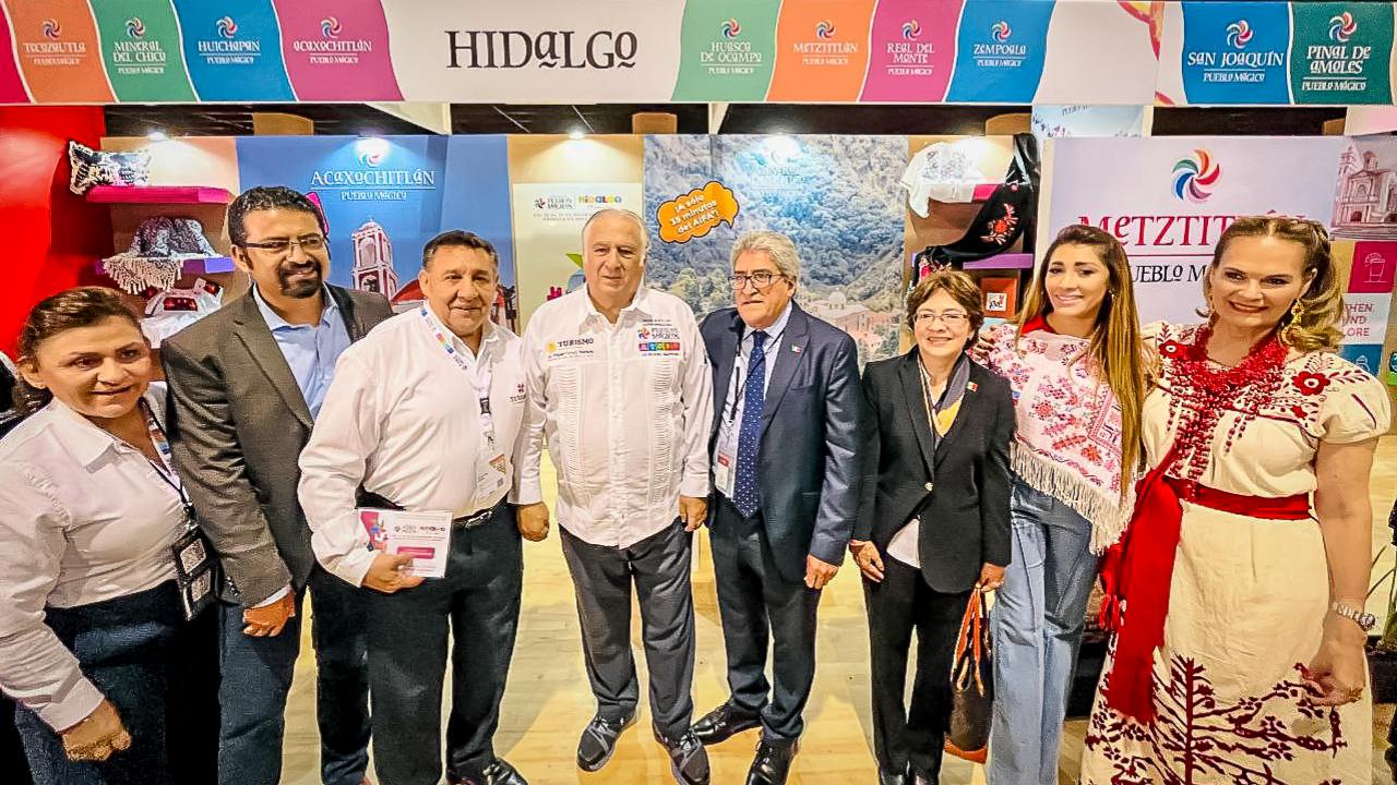 Con la participación de nueve municipios que representan una buena parte de la riqueza cultural y turística que ofrece la entidad, Hidalgo está presente en el Tianguis Internacional de Pueblos Mágicos 2023