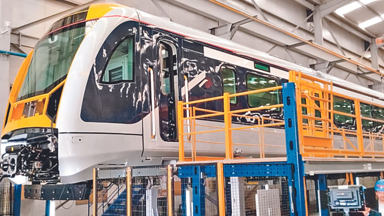 Clase mundial. En la planta de CAF México se producen trenes que serán exportados a Nueva Zelanda, en el continente de Oceanía.