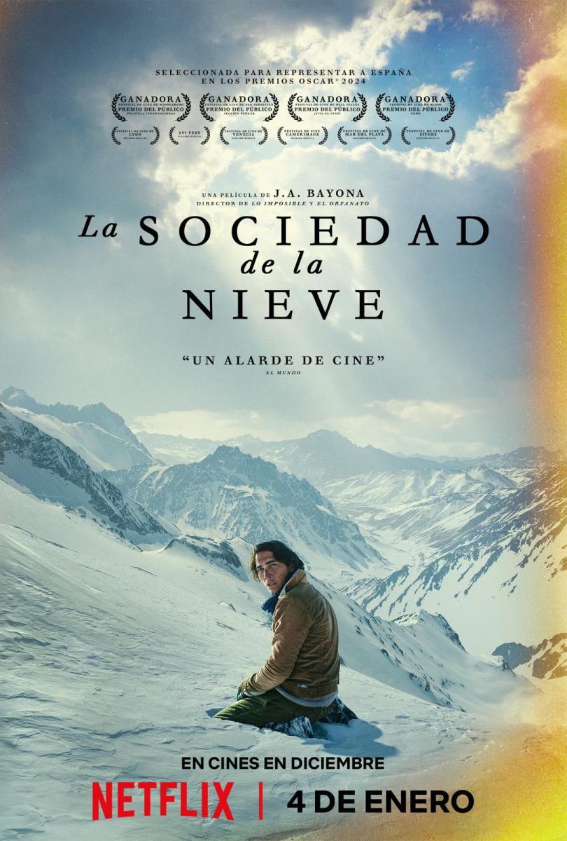 Póster de "La sociedad de la nieve".