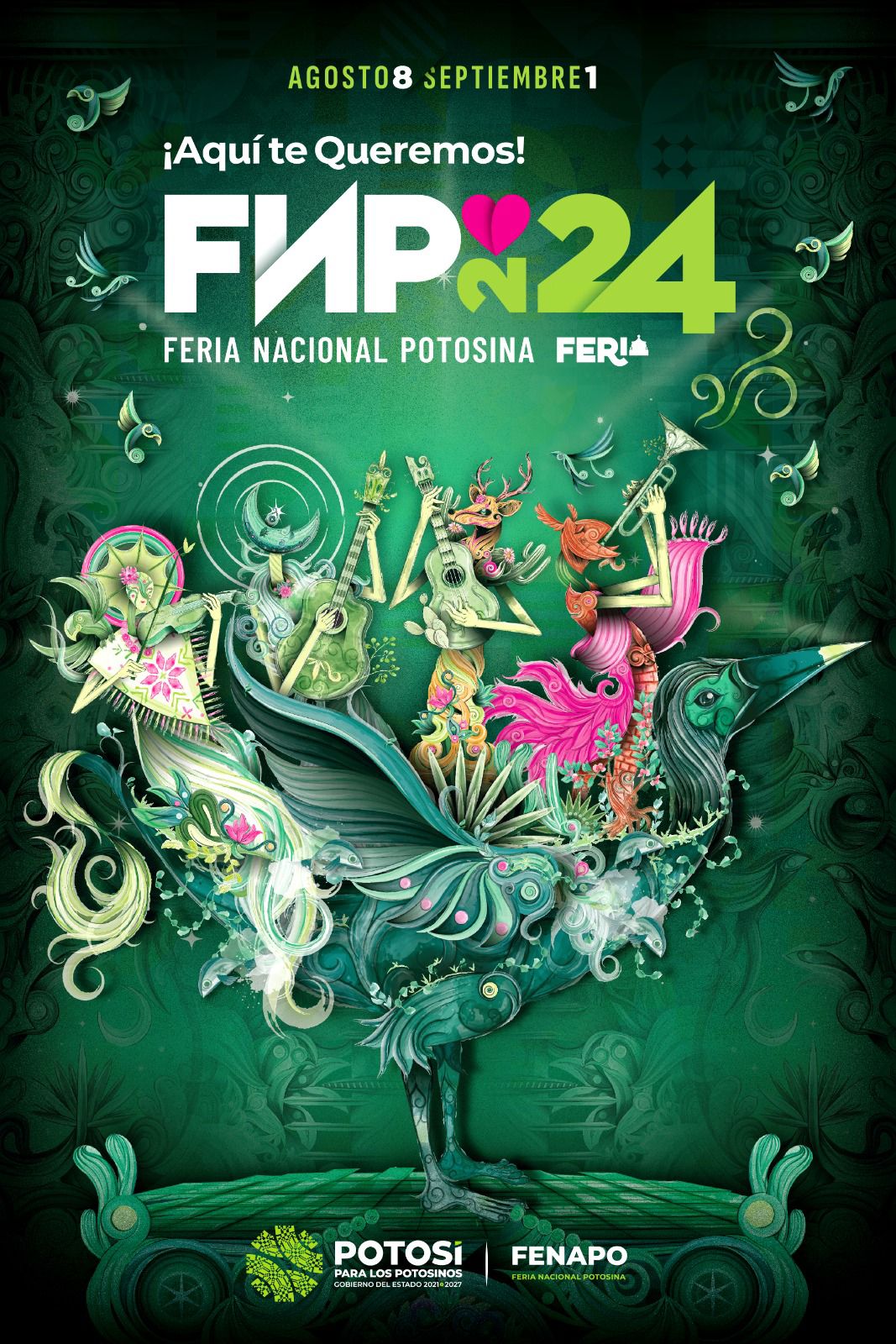 Foto: Especial/ Cartel oficial de la FENAPO 2024