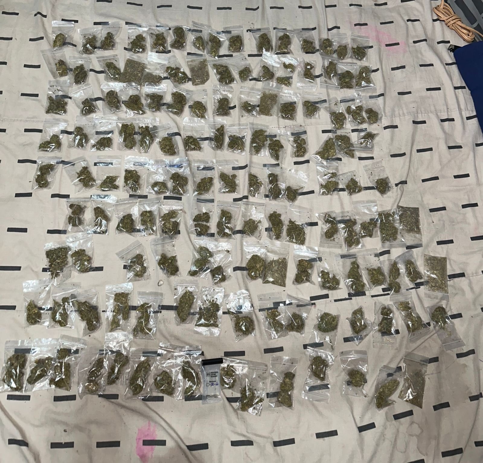 Foto: SSC/135 bolsas con mariguana encontradas en casa del distribuidor de drogas