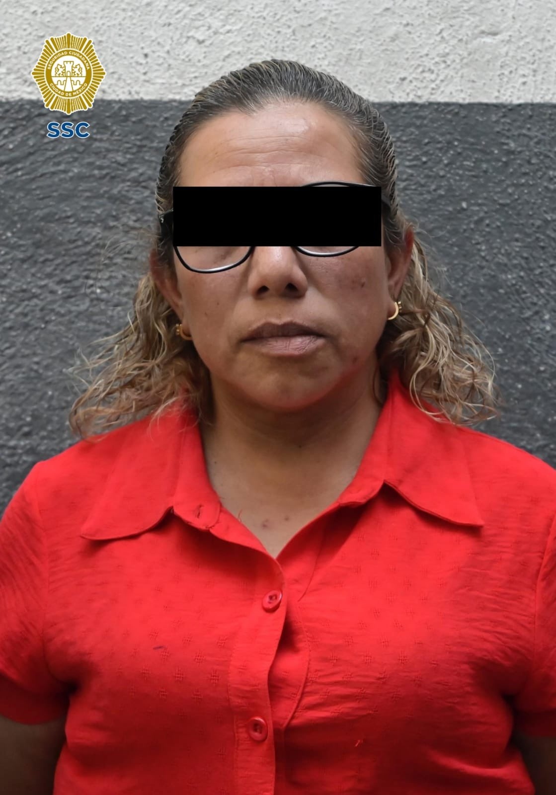 Foto: SSC/ Mujer detenida en operativo