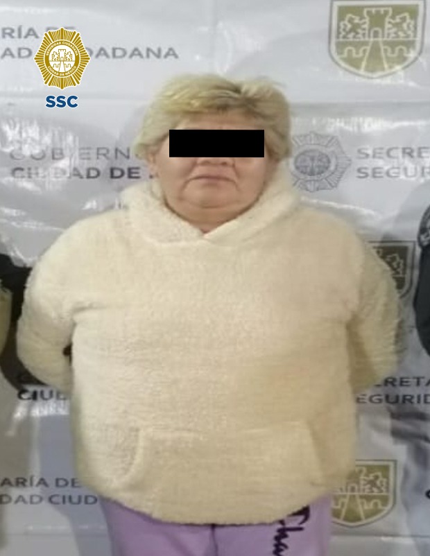 Foto: SSC/ Mujer de 52 años detenida