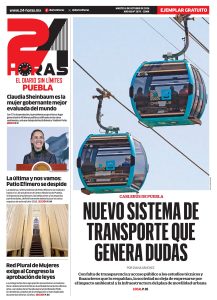 Portada de la edición impresa Puebla