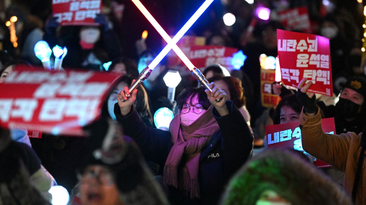 Foto: AFP | Manifestantes en Corea del Sur