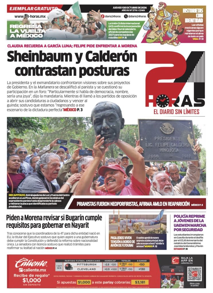 Portada 24 Horas impreso