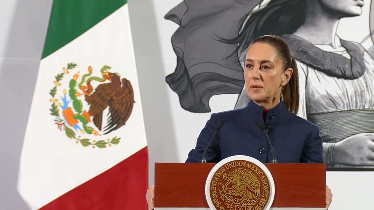 Claudia Sheinbaum en la mañanera del pueblo