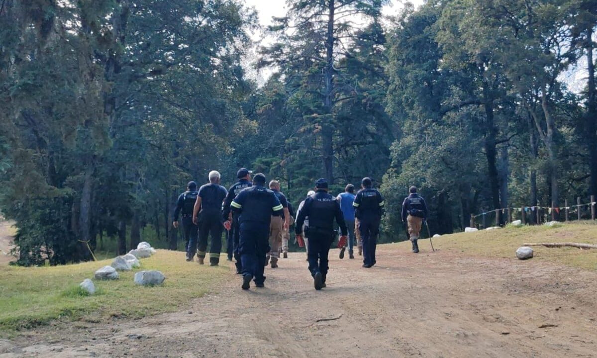 Autoridades de Amecameca realizan caminatas de revisión para confirmar la presencia de una pantera en el Ecoparque Árboles de Navidad