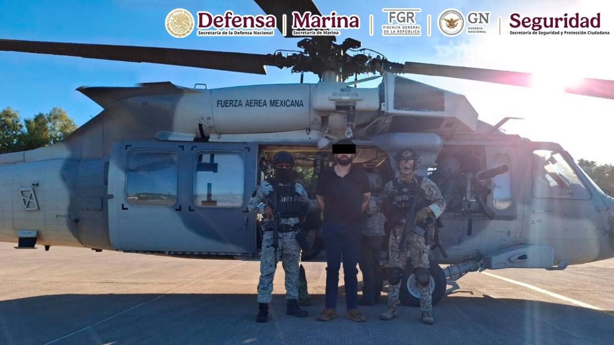 Detiene a Juan Carlos Félix en Sinaloa, yerno del "Mayo" Zambada.