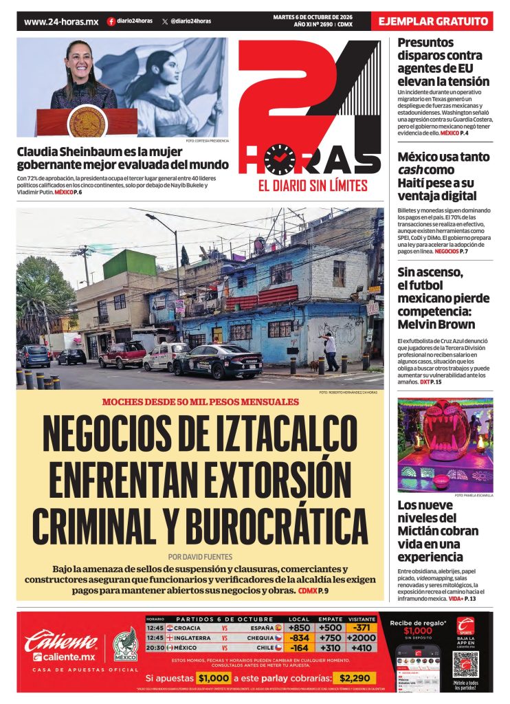 Portada 24 Horas impreso