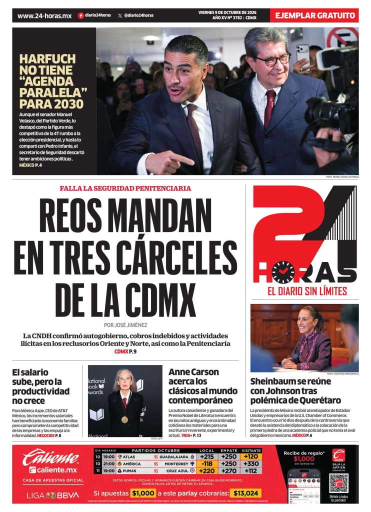Portada 24 Horas impreso