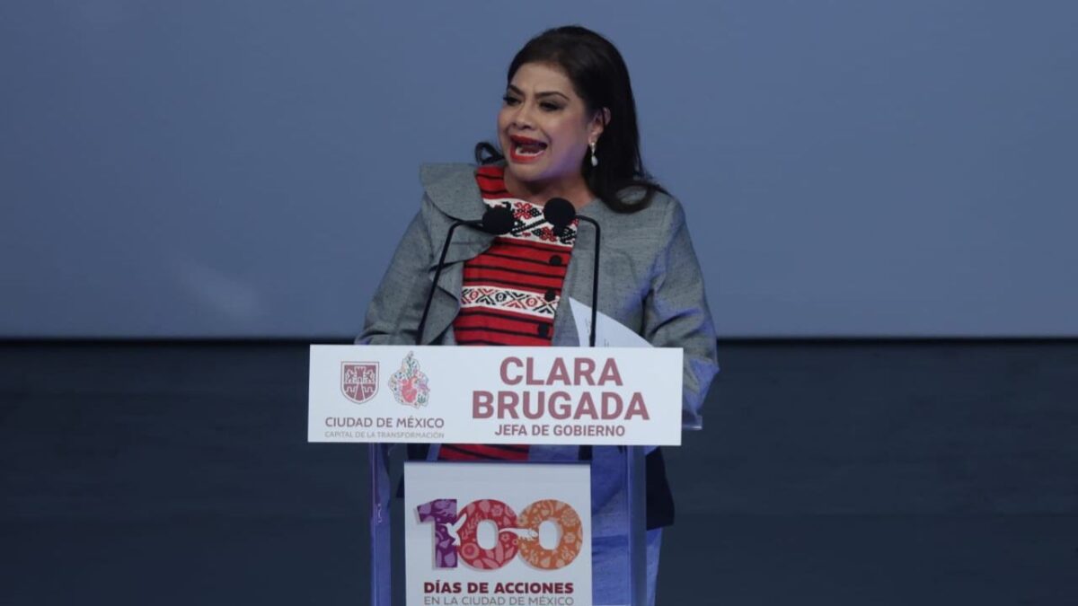 La jefa de Gobierno, Clara Brugada.