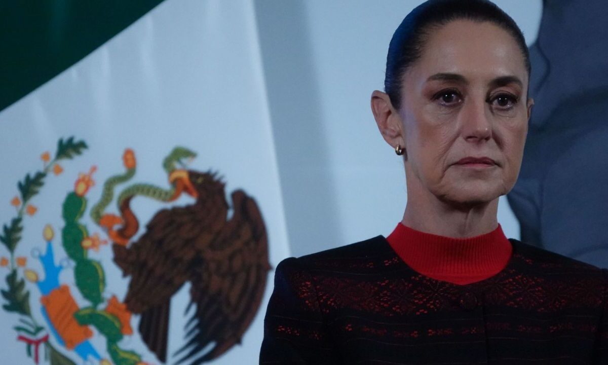 La presidenta Sheinbaum durante la Mañanera