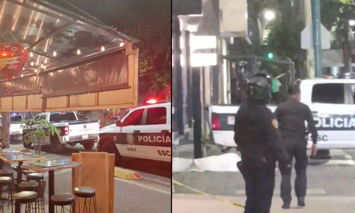 Un hombre de origen colombiano fue asesinado de ocho disparos por hombres en motocicleta en calles de la colonia Condesa.