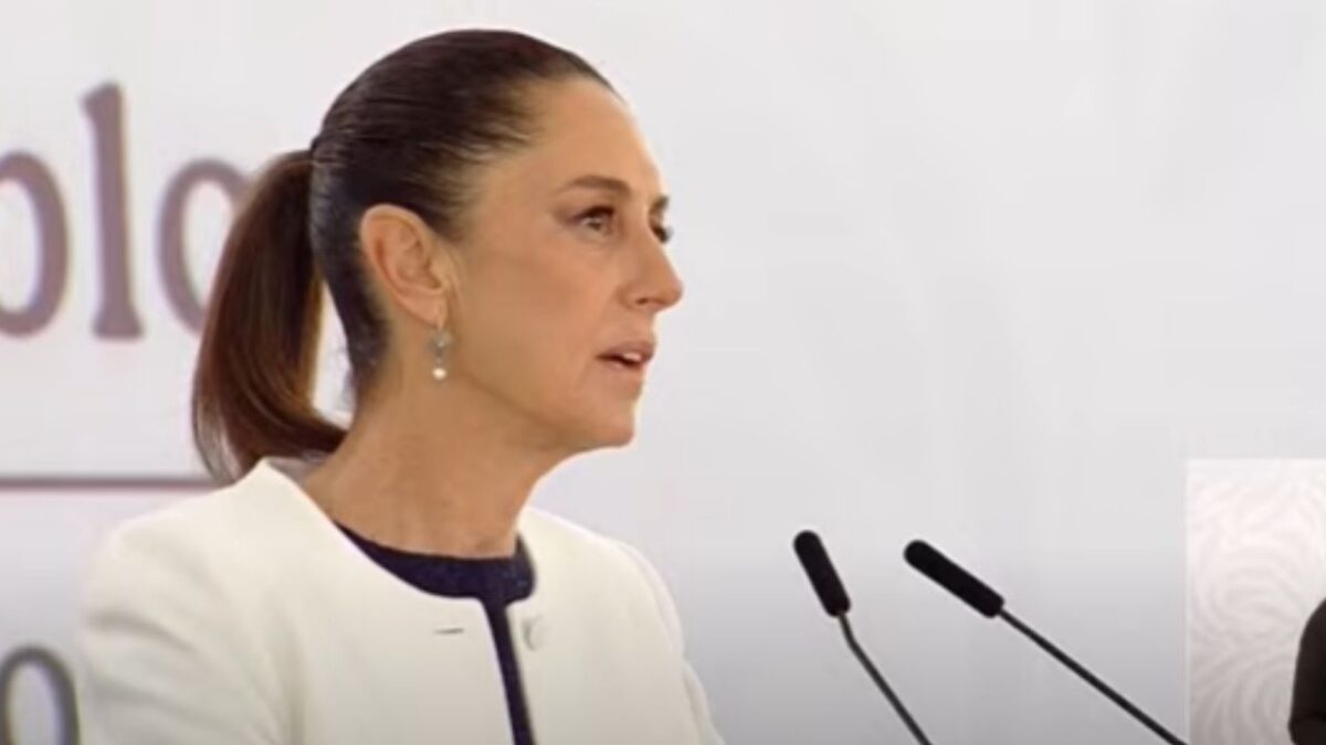 La presidenta de México, Claudia Sheinbaum en la conferencia de prensa Mañanera