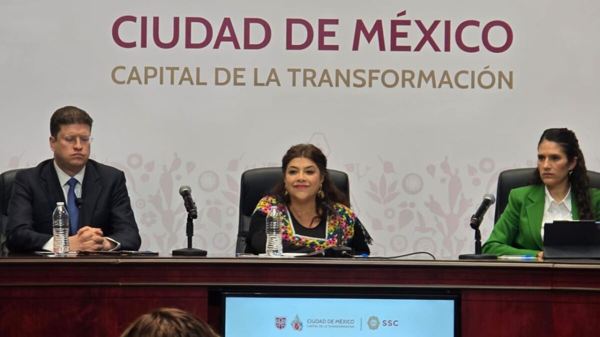 Clara Brugada informó en su presentación de resultados de seguridad, que los delitos de alto impacto en la Ciudad de México siguen a la baja.
