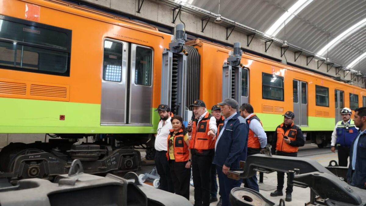 Autoridades capitalinas presentaron la modernización de los Talleres del Metro La Paz.