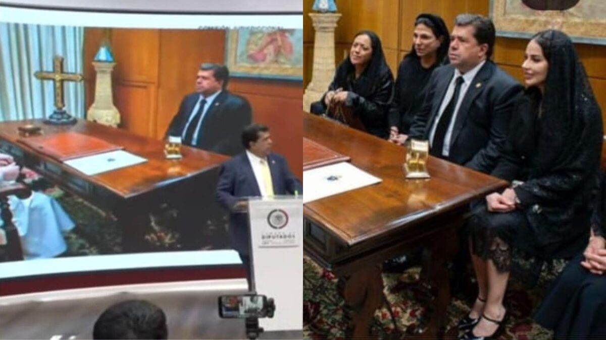 Pedro Haces borró a las legisladoras que visitaron en comisión al Papa Francisco.
