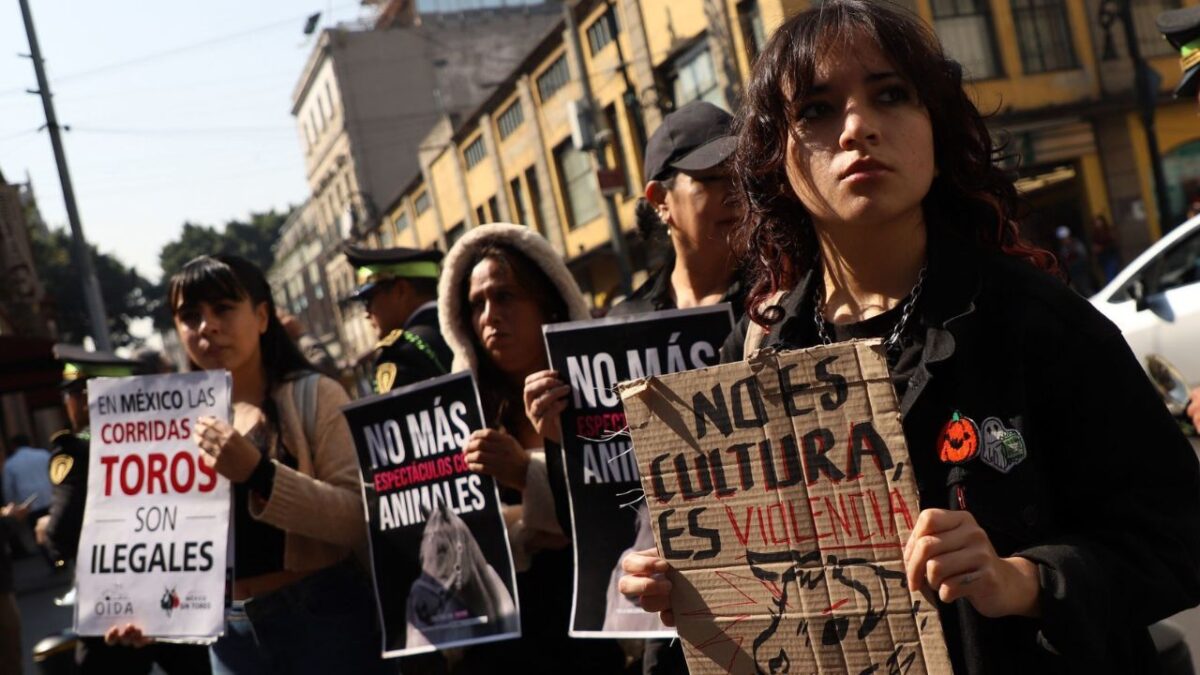 Protestas contra corridas de toros en la CDMX
