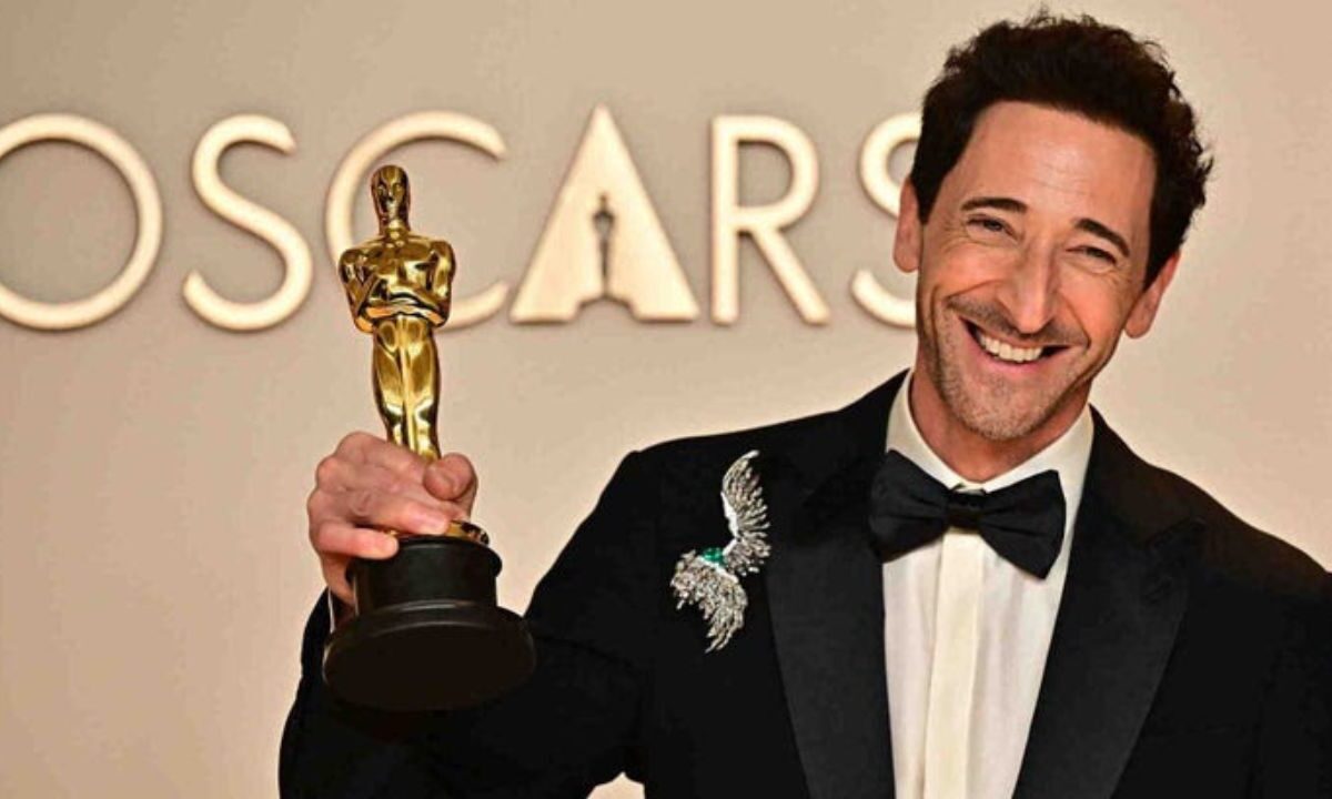Adrien Brody, rompió el domingo el récord al discurso de agradecimiento más largo en una gala en televisión