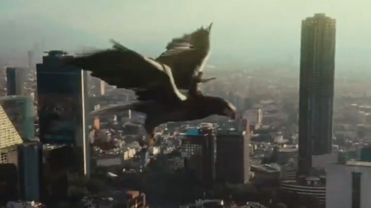 Sylvester Stallone volando en un águila en su nueva campaña