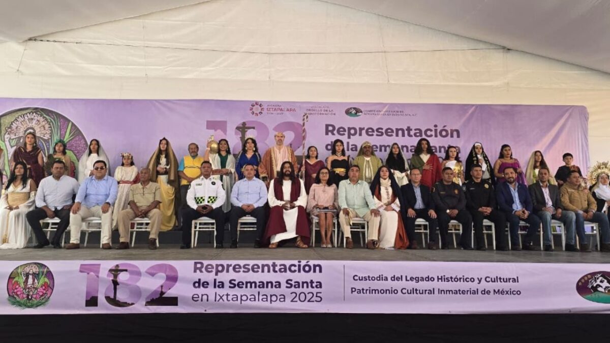 Todo listo para la 182 Representación de la Semana Santa en Iztapalapa