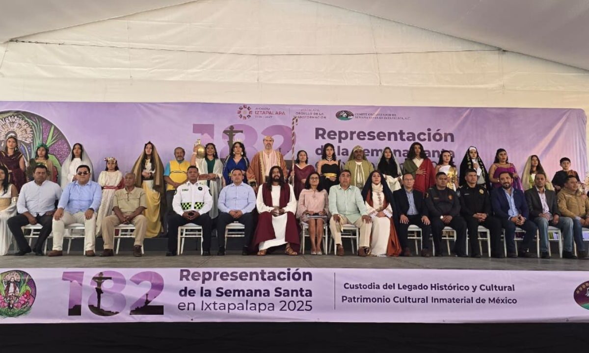 Todo listo para la 182 Representación de la Semana Santa en Iztapalapa