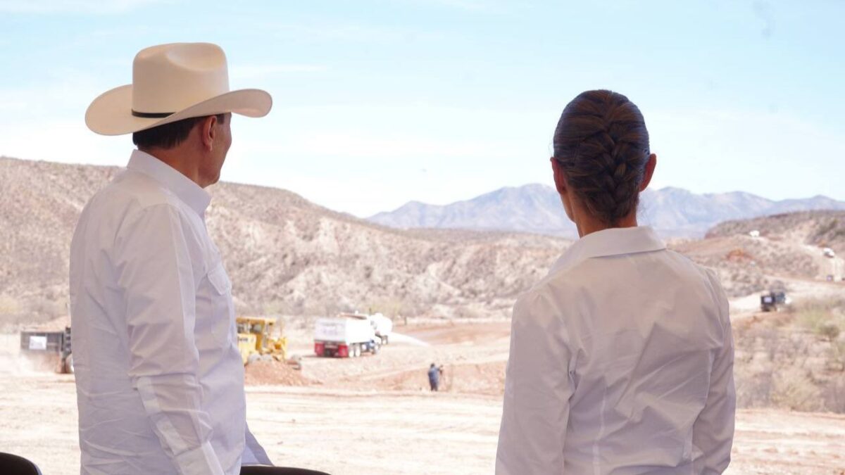Desde Bavispe, Sonora, Claudia Sheinbaum informó que la obra de la carretera Bavispe-Nuevo Casas Grandes va a generar cerca de 5 mil 600 empleos.