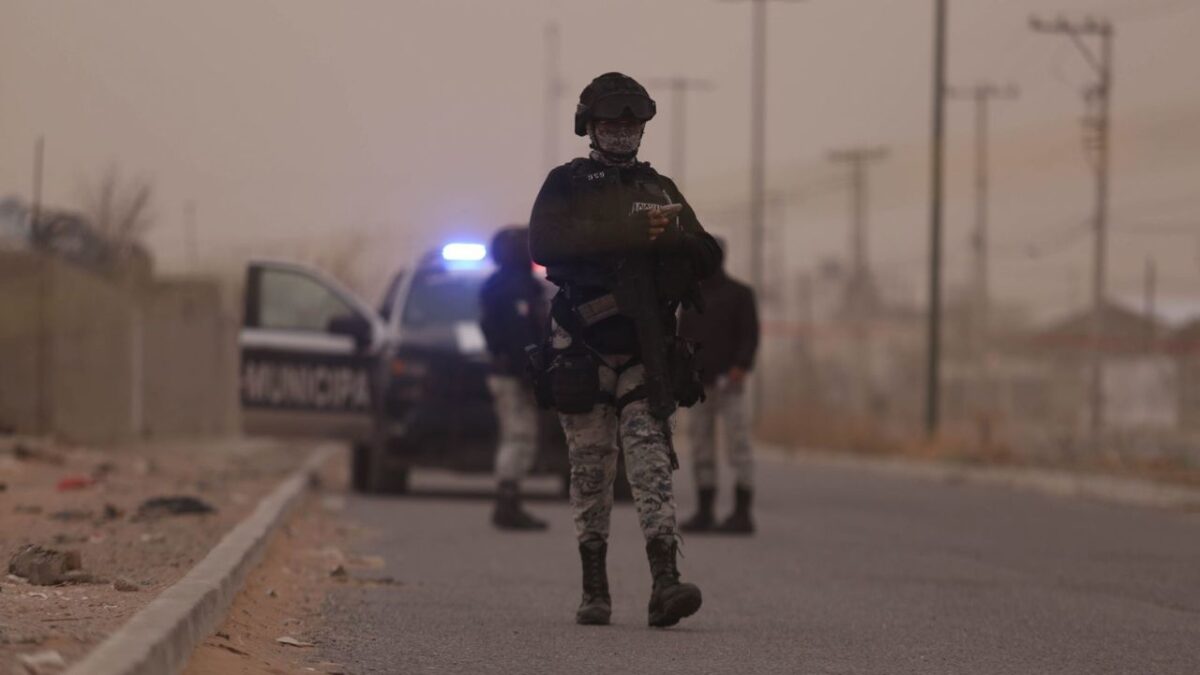 En García, Nuevo León, se reportó una balacera que dejó dos muertos y un herido.