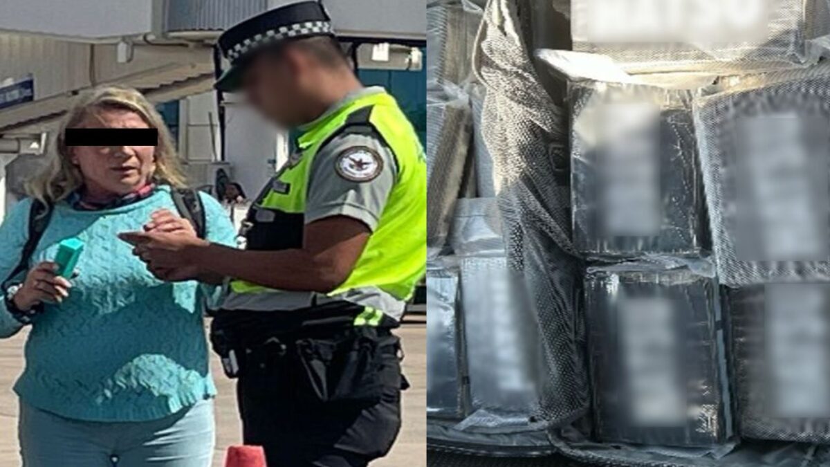 En Q.Roo, mujer intentó llevar a Francia 26 kilos de cocaína